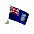 Miniatyrbild 1 av 3: Sugrörsstång – Falklandsöarnas flagga – 27 x 35 cm – Polyester – Rostfritt Stål – Pixelforma