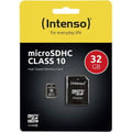 Miniatyrbild 4 av 4: Intenso High Performance 32 GB Class 10 microSDHC-kort med SD-adapter