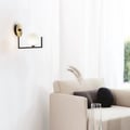 Miniatyrbild 2 av 2: Vägglampa - IDEAL - FÅGLAR - Svart klot - Metall och glas - 1 G9-lampa
