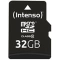 Miniatyrbild 3 av 4: Intenso High Performance 32 GB Class 10 microSDHC-kort med SD-adapter