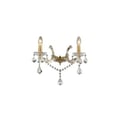 Miniatyrbillede 1 af 4: Ideal Lux FLORIAN AP2, Overflade, 2 pære(r), E14, IP20, Guld