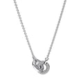Miniatyrbild 1 av 4: Halsband Berlock - PANDORA - Signature 392736C01-45 - Sterling Silver - Zirkoniumoxid - Grå