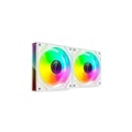 Miniatyrbild 1 av 4: Mars Gaming Mf-3dprox2 Kit 2x Fläktar Pwm Fdb 120mm Argb Triple Infinity Spegel 360° Vit
