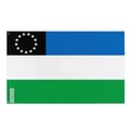 Miniatyrbild 1 av 3: Río Negro flagga – 120 x 180 cm – Hållbar polyester – 2 metalöljetter – Inomhus / Utomhus – Pixelforma