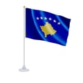 Miniatyrbild 1 av 3: Mini Kosovo-flagg – Sugpropp – 14 x 21 cm – För Slät Yta – Polyester – 1 styck – Pixelforma