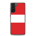 Miniatyrbild 1 av 2: Telefonfodral – Peruanska flaggan – Kompatibel med Samsung Galaxy S10e – Mjukt fodral – Stöttålig och chockresistent – Pixelforma