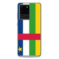 Miniatyrbild 1 av 2: Mobilskal - Samsung - Galaxy S20 - Flagga Centralafrikanska republiken - Flexibel - Flerfärgad