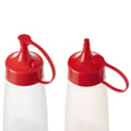Miniatyrbillede 2 af 5: FLASKE MED DISTRIBUTØR SAUCEBEHOLDER 525 ML