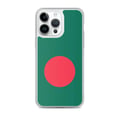 Miniatyrbild 1 av 2: Telefonfodral – Bangladeshs flagga – Kompatibel med iPhone 14 Pro Max – Mjuk etui – Slitstark och stötresistent – Silikon – Pixelforma