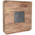 Miniatyrbild 1 av 2: Garderob - DKD HEMINNREDNING - Brunt trä - 2 dörrar - 145x40x155 cm - Enkel montering