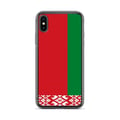 Miniatyrbild 1 av 2: Telefonfodral – Vitryska flaggan – Kompatibel med iPhone XS – Mjukt fodral – Slitstarkt och stötsäkert - Silikon - Pixelforma