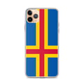 Miniatyrbild 1 av 2: Telefonfodral - PIXELFORMA - Ålands flagga - Kompatibel med iPhone 11 Pro Max - Mjuk - Stötbeständig