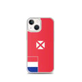 Miniatyrbild 1 av 2: Telefonfodral – Wallis- och Futuna-flagg – Kompatibel med iPhone 13 mini – Mjuk Skal – Slitstark och Stöttålig - Silikon - Pixelforma