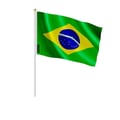 Miniatyrbild 1 av 3: Mini Brasilienflagga – 30 x 45 cm – Att Hålla i Hand – Polyester – 1 styck – Pixelforma