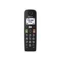 Miniatyrbillede 2 af 6: Trådløs Telefon - PANASONIC - KX-TGU110EXB - LCD-Skærm - Store Knapper - Høj Volume