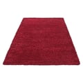 Miniatyrbild 4 av 4: Ayyildiz - Tapis Shaggy lång lugg enhetlig färg RÖD - (60x110)