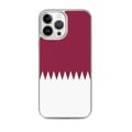 Miniatyrbild 1 av 2: Mobilskal – Qatarflagga – Kompatibel med iPhone 13 Pro Max – Mjukt fodral – Slitstarkt och stöttåligt – Silikon – Pixelforma