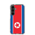 Miniatyrbild 1 av 2: Telefonfodral - Samsung - Galaxy S24 Plus - Nordkoreansk flagga - Mjuk - Flerfärgad