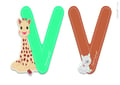 Miniatyrbild 1 av 2: Janod - Bokstav V Sophie the Giraff - JURATOYS