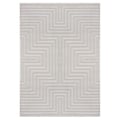 Miniatyrbild 2 av 5: Ayyildiz Modern design matta Silver 120 x 170 cm relief och randig, mjuk i bohemisk skandinavisk stil