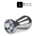 Miniatyrbild 4 av 6: Metall analplugg rosaskjuts stor diameter - 3 storlekar - Diamant