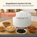Miniatyrbild 6 av 6: Dehydrator - CLATRONIC - DR 2751 Vit - 5 stapelbara nivåer - 3,5 kg mat - 250 Watt