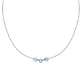 Miniatyrbillede 6 af 6: Luksus sølv halskæde med cubic zirconia Tesori SAIW289