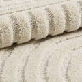 Miniatyrbild 4 av 4: Ayyildiz Modern design matta Crème 60 x 110 cm långhårig, bohemisk skandinavisk stil, för vardagsrum, jute baksida