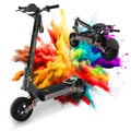 Miniatyrbillede 1 af 6: KuKirin G4 - Sammenklappelig Elektrisk Scooter - Motor 2000W - Batteri 20Ah 60V - Rækkevidde 75km - 11'' Dæk - Max 70KM/H - Sort