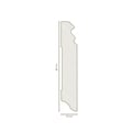 Miniatyrbild 2 av 2: PROVISTON MDF-sockel 19 x 80 x 2500 mm silver att limma, skruva &amp; spikbelagd MDF-kärna 12,5 meter | 5 stycken