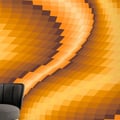 Miniatyrbild 1 av 2: A.S. Creation Tapetkollektion Atelier 47 DD117215 Aspekt 3D Orange