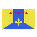 Miniatyrbild 1 av 3: Flagga Bouches-du-Rhône – 64 x 96 cm – Hållbar Polyester – 2 Metalöglor – Inomhus / Utomhus – Pixelforma