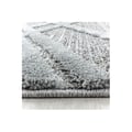 Miniatyrbild 5 av 5: Ayyildiz Modern design matta Grå 160 cm rund Salong med kort lugg Boucletråd 3-D rutmönster