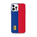 Miniatyrbild 1 av 2: Telefonfodral – Liechtensteins flagga – Kompatibel med iPhone 12 Pro Max – Mjukt fodral – Stötsäkert och motståndskraftigt - Silikon - Pixelforma
