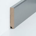 Miniatyrbild 1 av 2: PROVISTON MDF-sockel 19 x 96 x 2500 mm silver att limma, skruva &amp; spikbelagd MDF-kärna 62,5 meter | 25 stycken