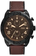 Miniatyrbild 1 av 4: Fossil Quartz Chronograph Herrklocka Brunt läderarmband FS5875
