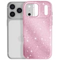 Miniatyrbild 5 av 6: Skal för iPhone 17 Pro, Bimaterialdesign och Glittrande Rosa Yta