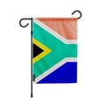 Miniatyrbild 1 av 3: Trädgårdsflagga från Sydafrika – 32 x 47,5 cm – Hållbar polyester – Horisontellt format – Utomhus – Pixelforma