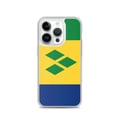 Miniatyrbild 1 av 2: Telefonskal - PIXELFORMA - iPhone 14 Pro - Flagga Saint Vincent och Grenadinerna - Mjuk - Stötsäker