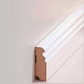 Miniatyrbild 1 av 2: PROVISTON Sockel nr 199 MDF 19 x 58 x 2500 mm vit att limma, skruva & spika Belagd MDF-kärna 12,5 meter | 5 stycken