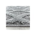 Miniatyrbild 5 av 5: Ayyildiz Modern design matta Grå 140 x 200 cm Vardagsrum med kort lugg Slät väv 3-D rutmönster
