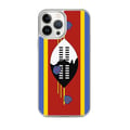 Miniatyrbild 1 av 2: Telefonfodral – Eswatinis flagga – Kompatibel med iPhone 13 Pro Max – Flexibelt fodral – Slitstarkt och stöttåligt – Silikon – Pixelforma