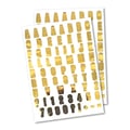Miniatyrbild 2 av 2: Klistret alfabet - Metallisk - Guld - 134 st - Dekorativa objekt - Flerfärgad