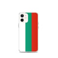 Miniatyrbild 1 av 2: Telefonfodral – Bulgariens flagga – Kompatibel med iPhone 12 mini – Mjuk fodral – Slitstark och stötresistent – Silikon – Pixelforma
