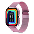 Miniatyrbild 1 av 2: Vattentät Smartklocka 1,69" Bluetooth 5.1 IP67 Armband Rostfritt Stål Rosa
