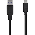 Miniatyrbild 1 av 2: AISENS A107-0449 USB 3.1 Gen2-kabel 10 Gbps 3 A, Typ USB-C/M-A/M, svart, 0,5 m