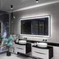 Miniatyrbild 3 av 4: LED Spegel med Touch Switch ALASTA Houston 100x100 cm