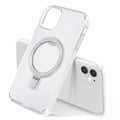 Miniatyrbild 2 av 6: Coque MagSafe för iPhone 12 Pro och 12 Stötsäker med Fällbart Stöd Vit