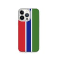Miniatyrbild 1 av 2: Mobilskal - PIXELFORMA - iPhone 13 Pro - Gambias flagga - Mjuk - Stötsäker