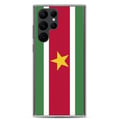Miniatyrbild 1 av 2: Mobilfodral – Surinamflagg – Kompatibel med Samsung Galaxy S21 Plus – Mjuk Fodral – Slitstark och Stötabsorberande – Pixelforma